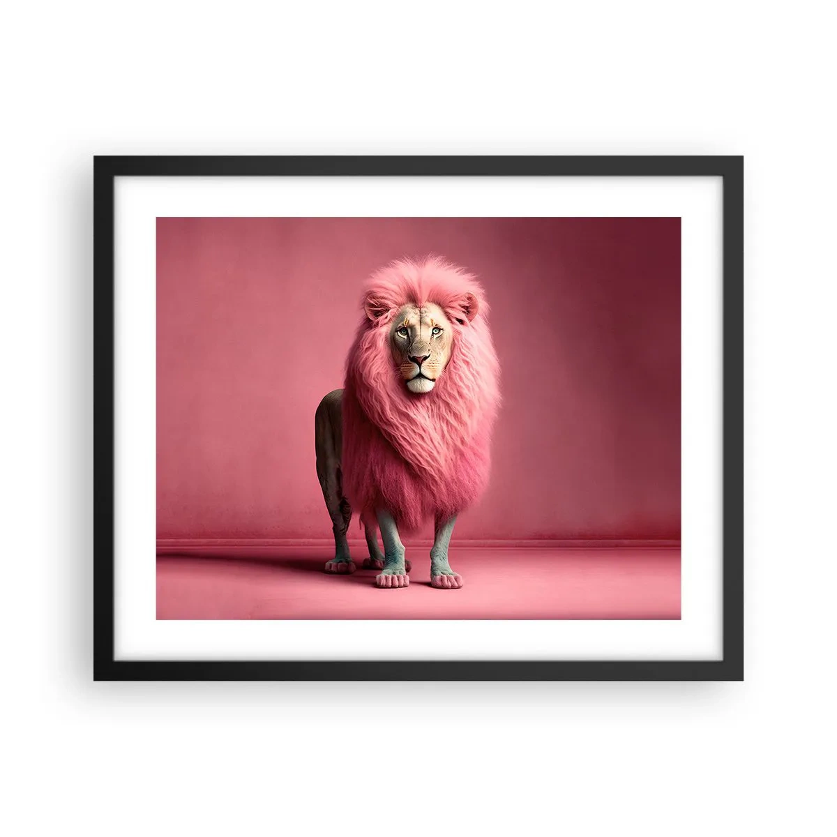 Poster in cornice nera - E non mette più paura - 50x40 cm