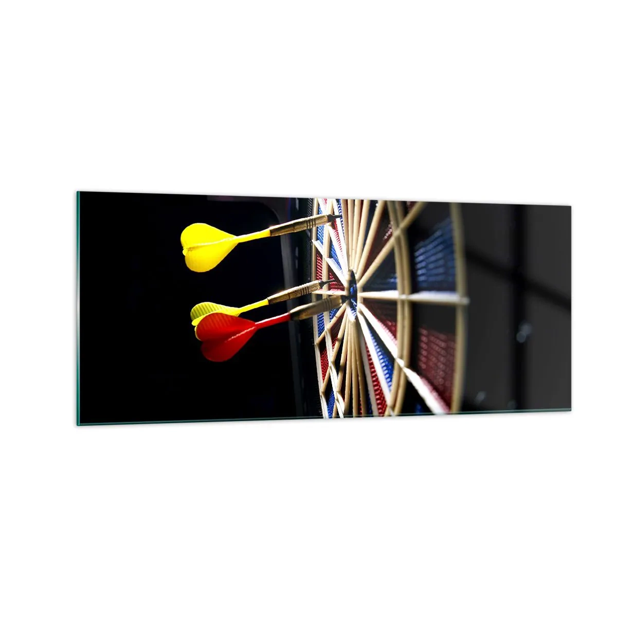 Quadro su vetro - Dritto al centro - 100x40 cm