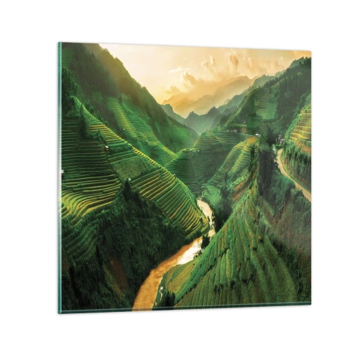 Quadro su vetro - Valle del Vietnam - 70x70 cm
