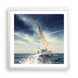 Poster in cornice bianca - Non ci raggiungeranno! - 50x50 cm