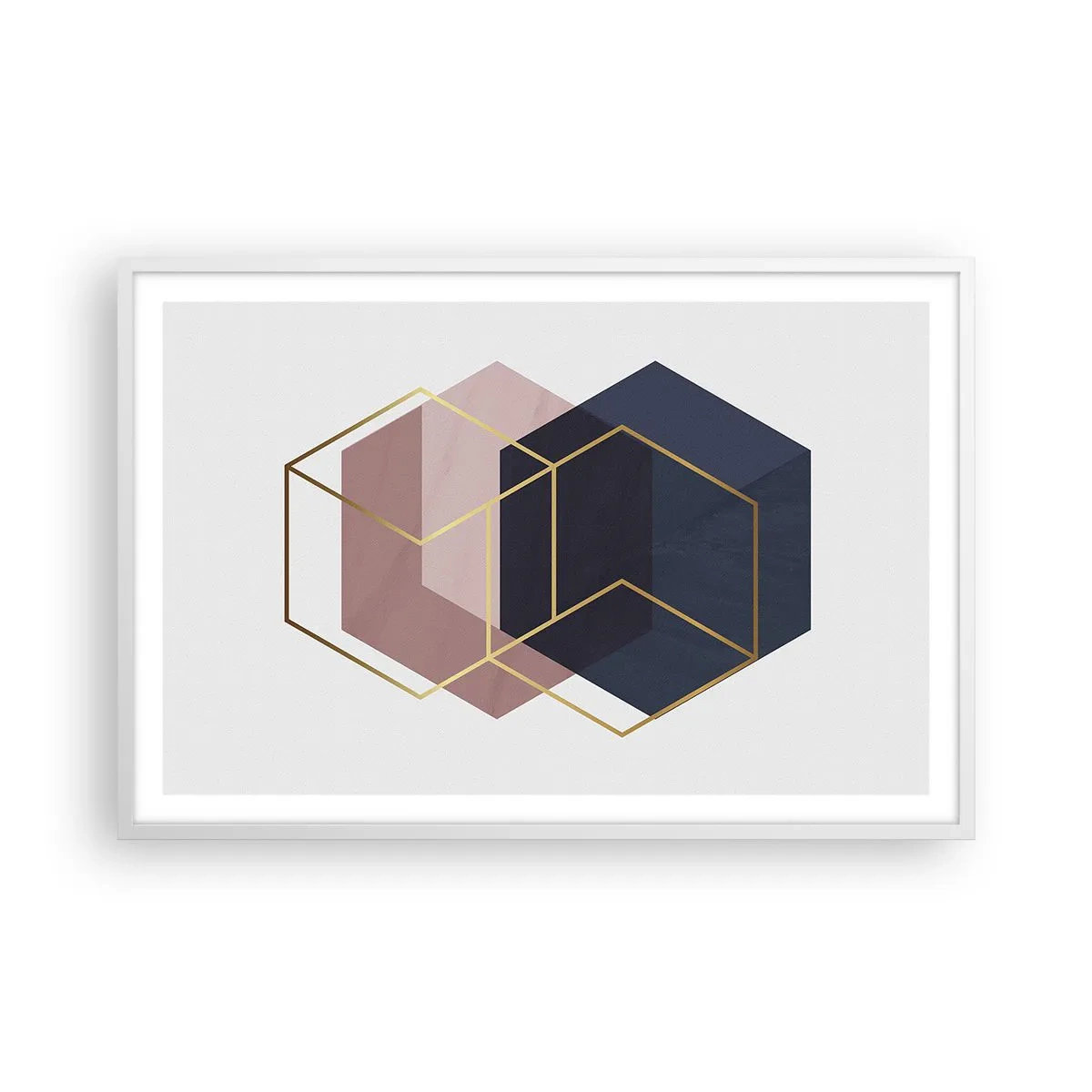 Poster in cornice bianca - La forza della semplicità - 91x61 cm