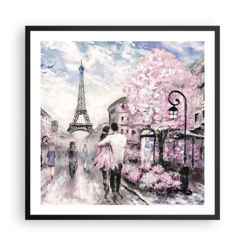 Poster in cornice nera - Se innamorarsi, allora solo a... - 60x60 cm