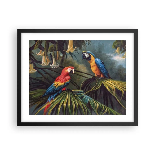 Poster in cornice nera - Romanticità ai tropici - 50x40 cm