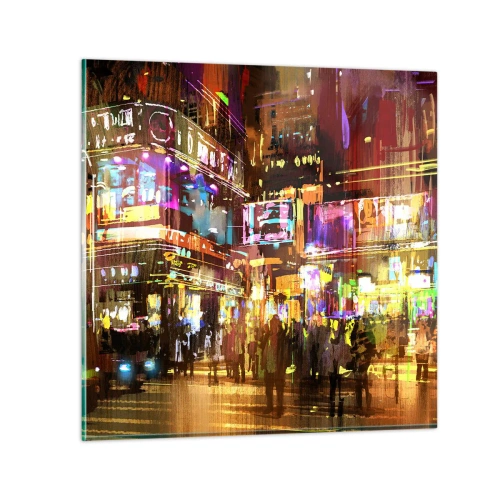 Quadro su vetro - Nel mare di luce - 60x60 cm