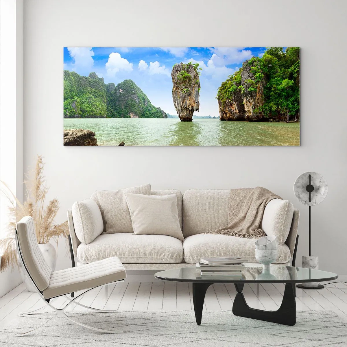Quadro su vetro - Meraviglie rocciose della natura - 100x40 cm