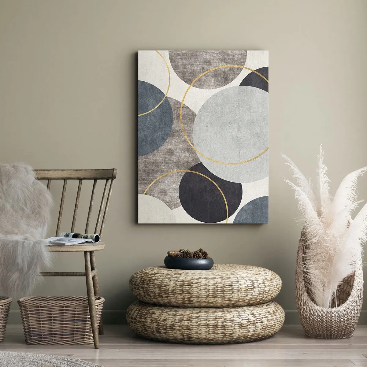 Quadro su tela - Stampe su Tela - Un cerchio dietro l'altro - 45x80 cm