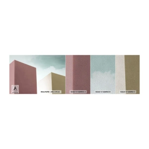 Campione di Fotomurale Premium Sand - Geometria di un'estate assolata - Edifici, Architettura, Tridimensionale - 100x30 cm