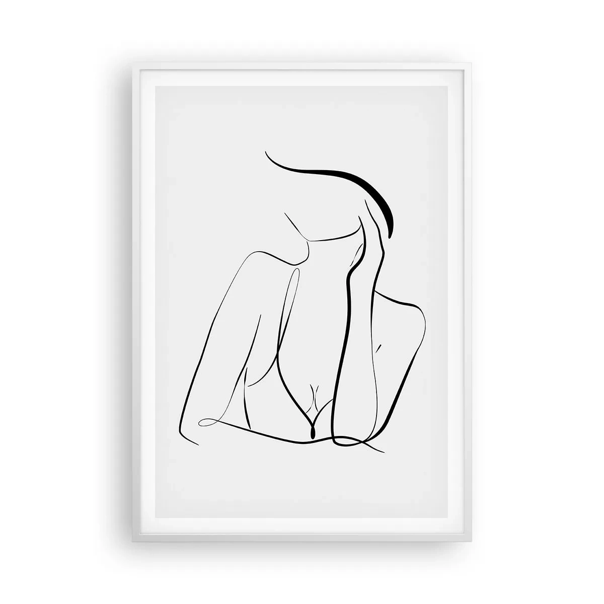 Poster in cornice bianca - Sull'onda dei sogni - 70x100 cm