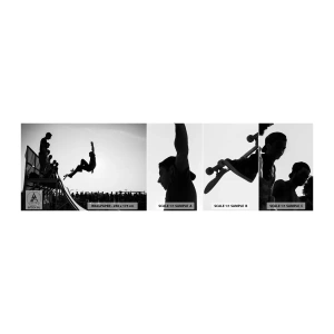 Campione di Fotomurale Adesivo Deluxe Sticker - Protagonisti e spettatori - Skate park, Skateboard, Sport - 100x30 cm