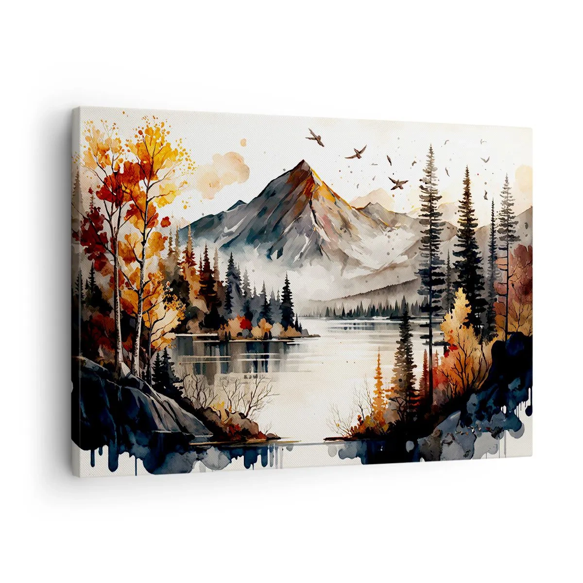 Quadro su tela - Stampe su Tela - L'autunno dorato sui monti - 70x50 cm