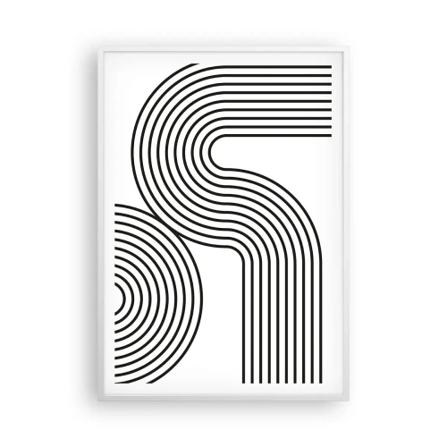 Poster in cornice bianca - In curva - 70x100 cm