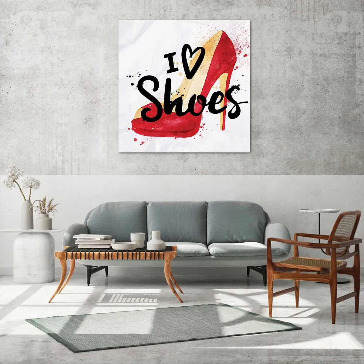 Quadro su vetro - Gli amori sono tanti - 70x70 cm