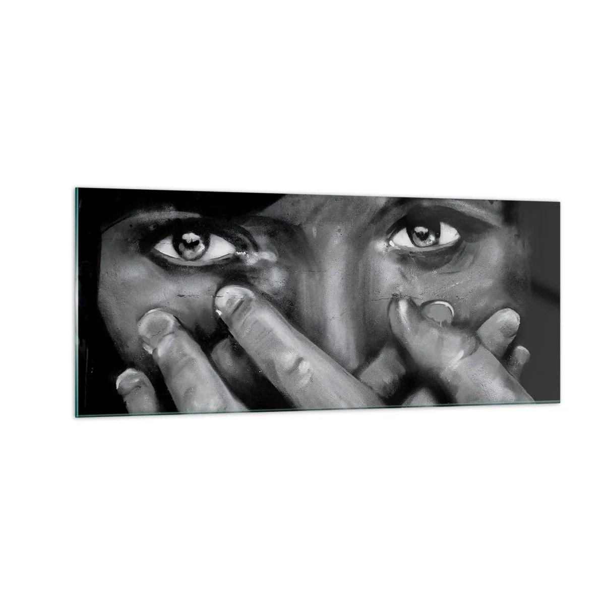 Quadro su vetro - Non dico chi l'ha dipinto - 100x40 cm