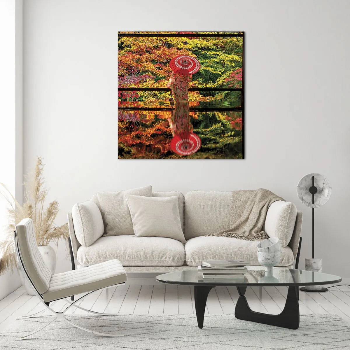 Quadro su vetro - Nel tempio della natura - 30x30 cm