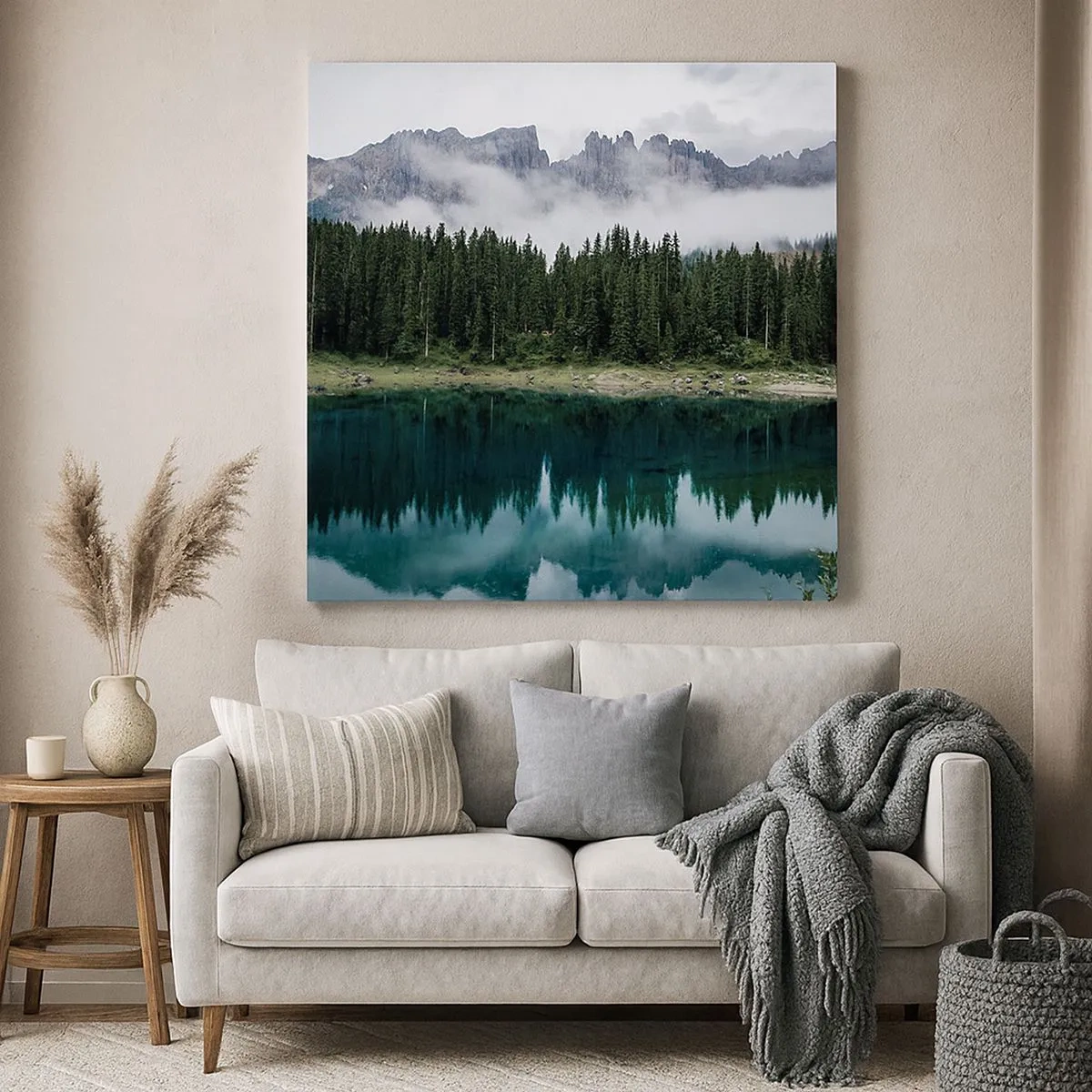 Quadro su tela - Stampe su Tela - Silenzio, non svegliamo l'acqua che dorme... - 30x30 cm