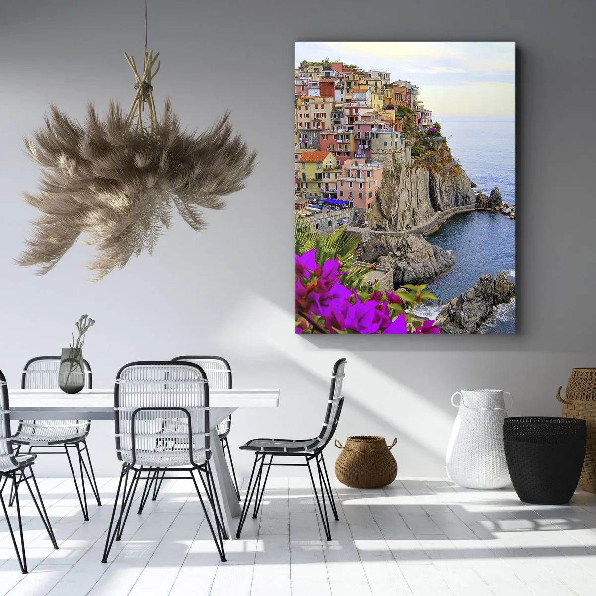 Quadro su tela - Stampe su Tela - La città che ride - 55x100 cm