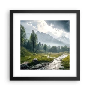 Poster in cornice nera - Andata e ritorno - 30x30 cm