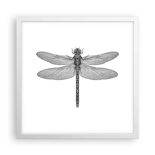 Poster in cornice bianca - La precisione della natura - 40x40 cm