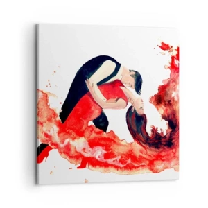 Quadro su tela - Stampe su Tela - Tango: un'onda di passione - 60x60 cm