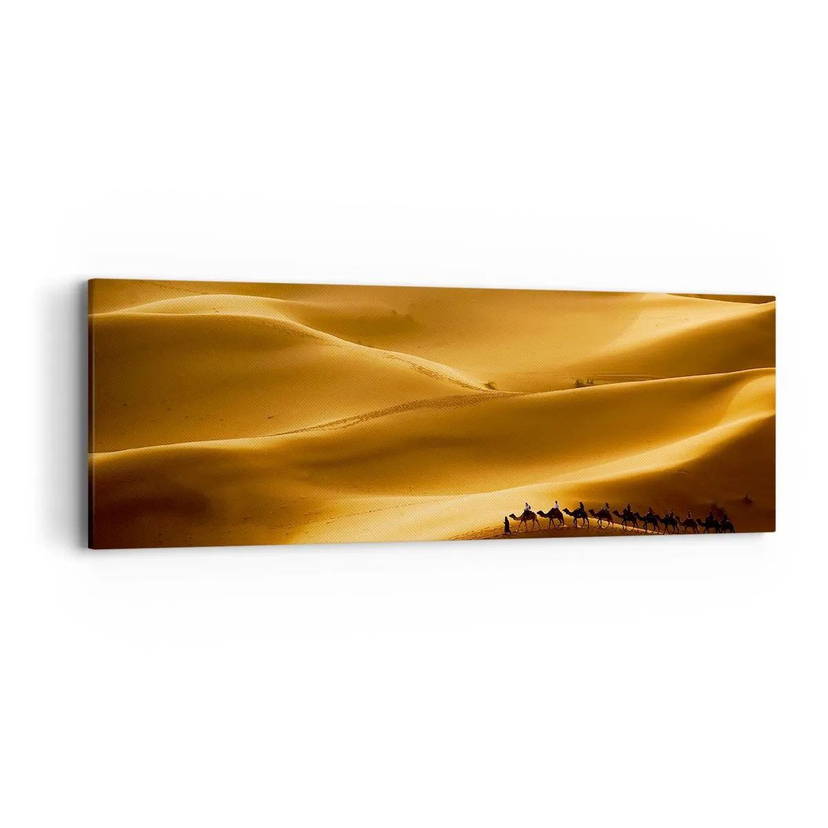 Quadro su tela - Stampe su Tela - La carovana sulle onde del deserto - 90x30 cm