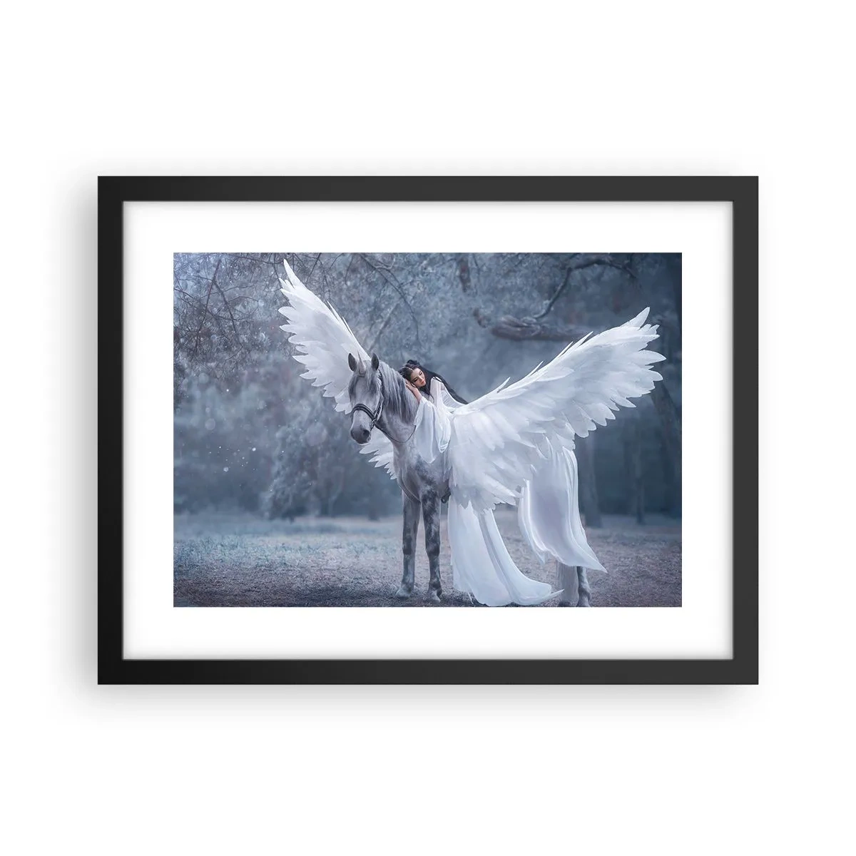 Poster in cornice nera - Momento ispirato - 40x30 cm