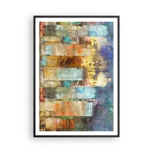 Poster in cornice nera - Metropoli nel sole - 70x100 cm