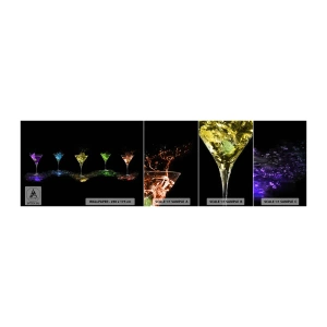 Campione Di Fotomurale Standard Eco - I colori della gioia nel mondo dei cristalli - Gastronomia, Cocktail, Bevanda colorata - 100x30 cm