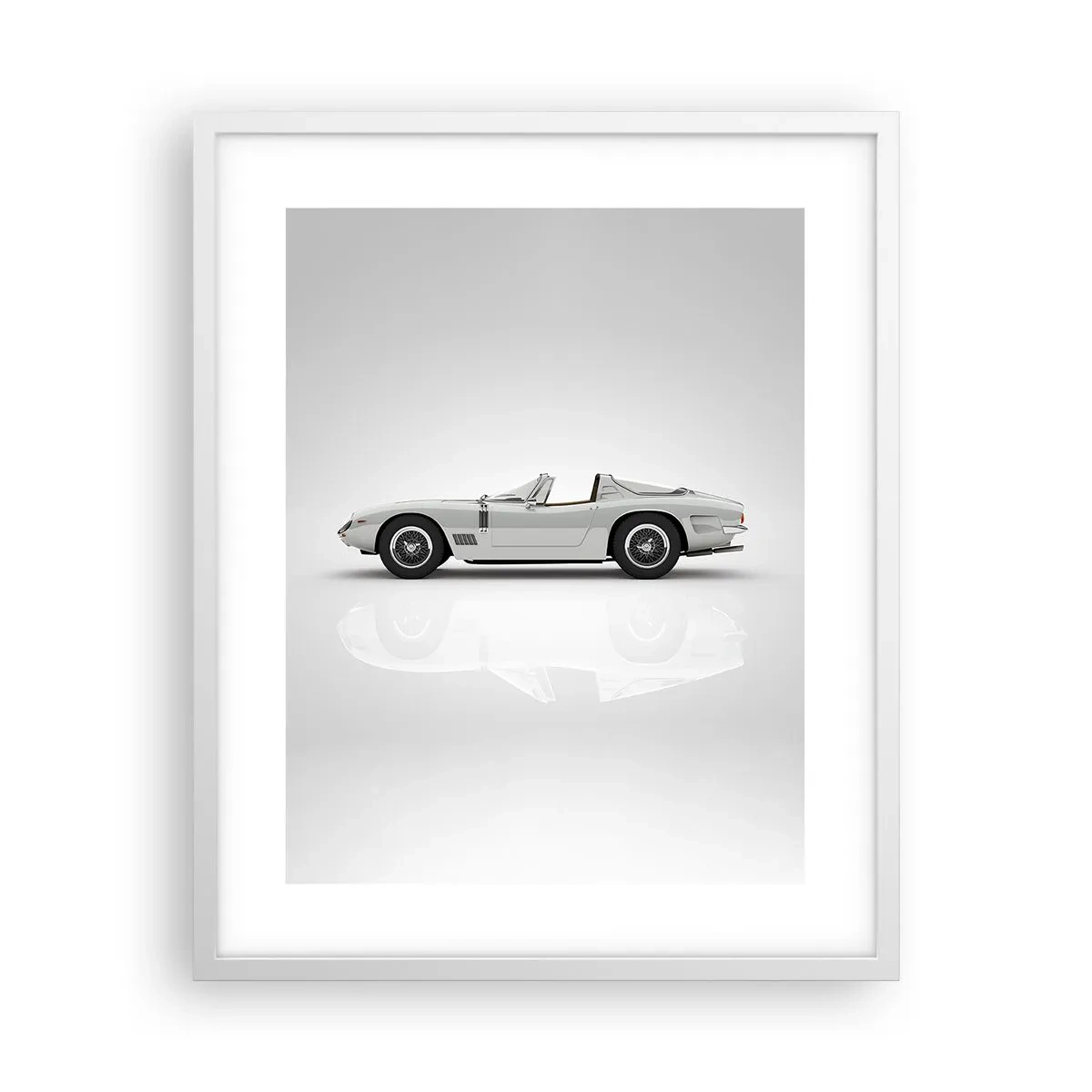 Poster in cornice bianca - Promessa di divertimento - 40x50 cm