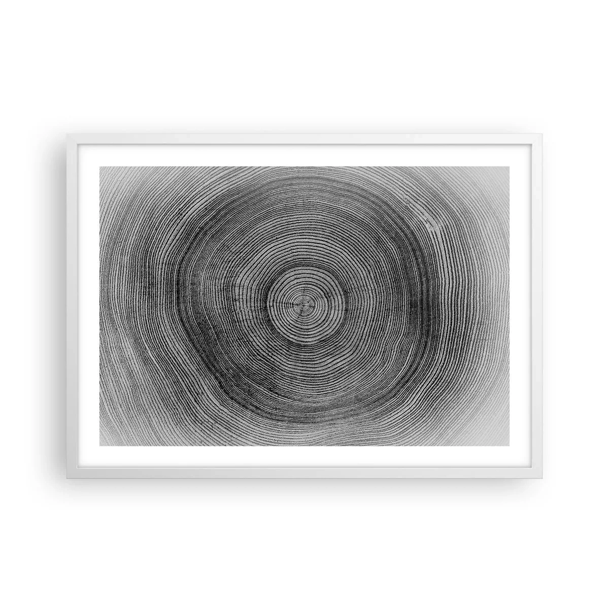 Poster in cornice bianca - I segni del tempo - 70x50 cm