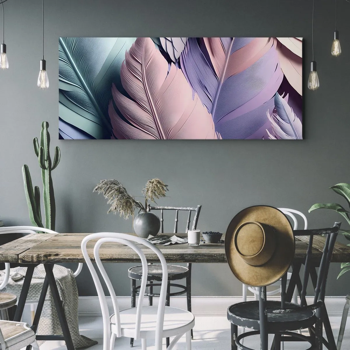 Quadro su tela - Stampe su Tela - Eleganza per uccelli - 100x40 cm