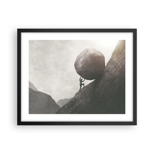 Poster in cornice nera - Credo contro ogni speranza - 50x40 cm