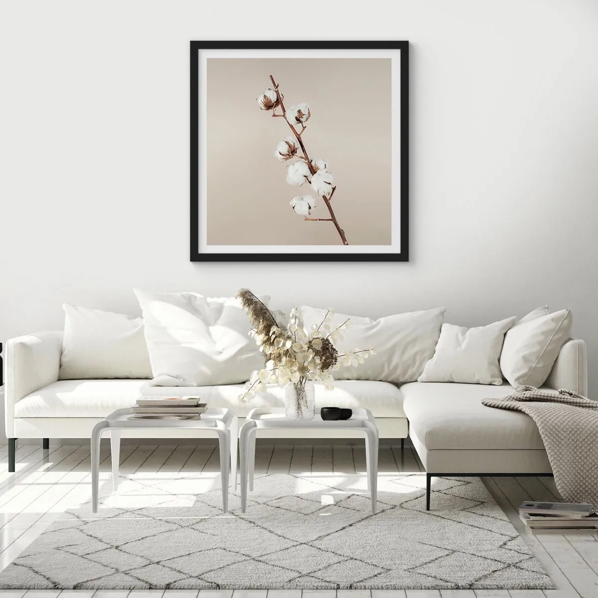 Poster in cornice nera - Alla fonte della morbidezza - 50x50 cm