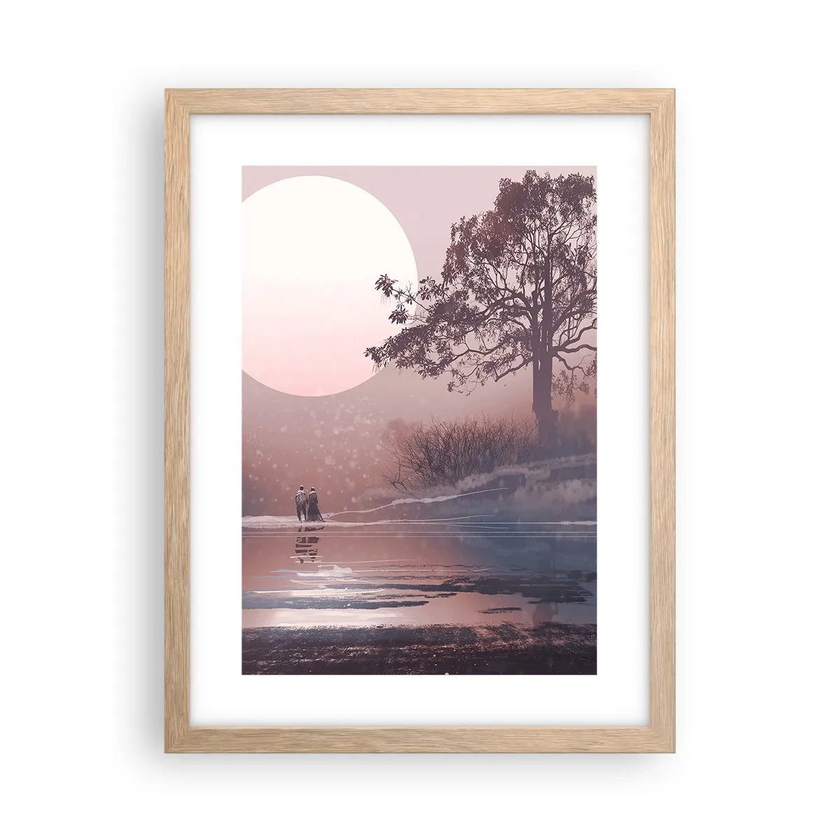 Poster in cornice rovere chiaro - Meraviglie della notte - 30x40 cm