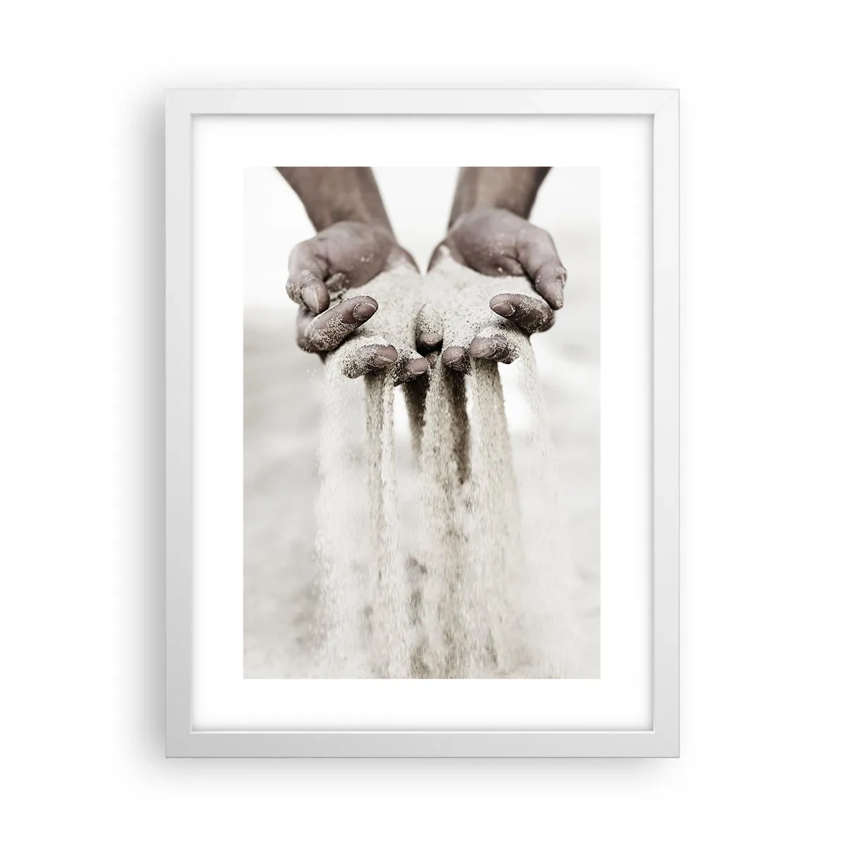 Poster in cornice bianca - Con queste mani... - 30x40 cm