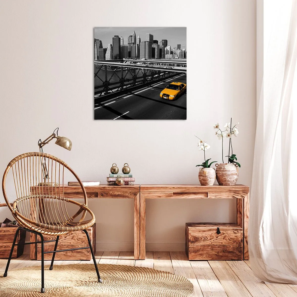 Quadro su tela - Stampe su Tela - Il colore della grande città - 70x70 cm