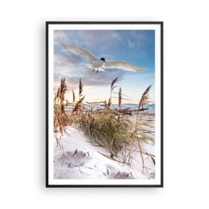Poster in cornice nera - Vento dal mare - 70x100 cm