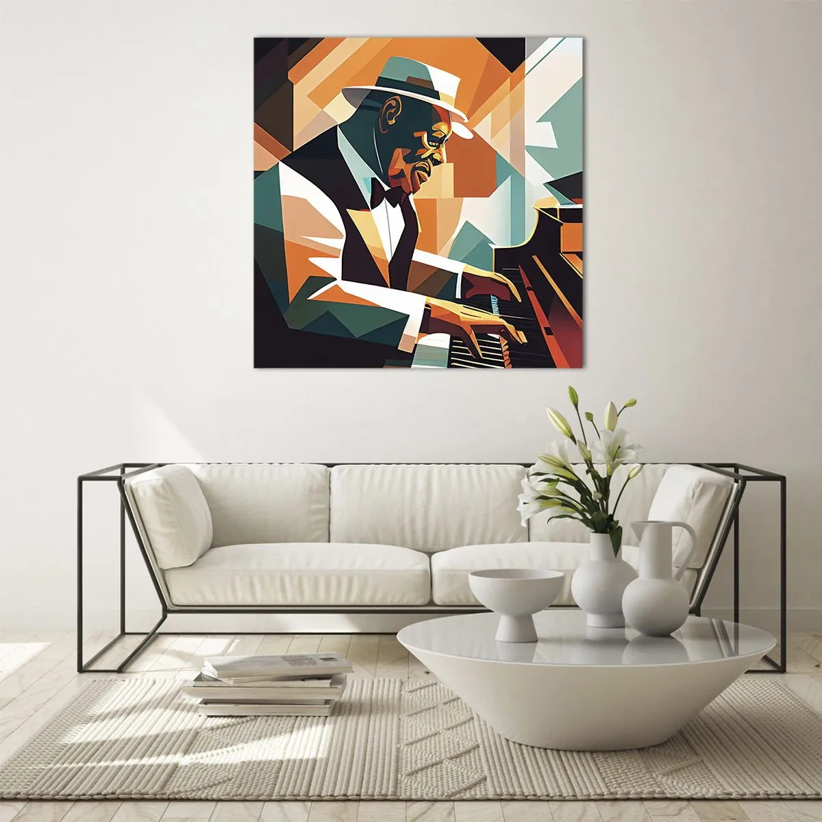 Quadro su vetro - Tutto il jazz - 30x30 cm