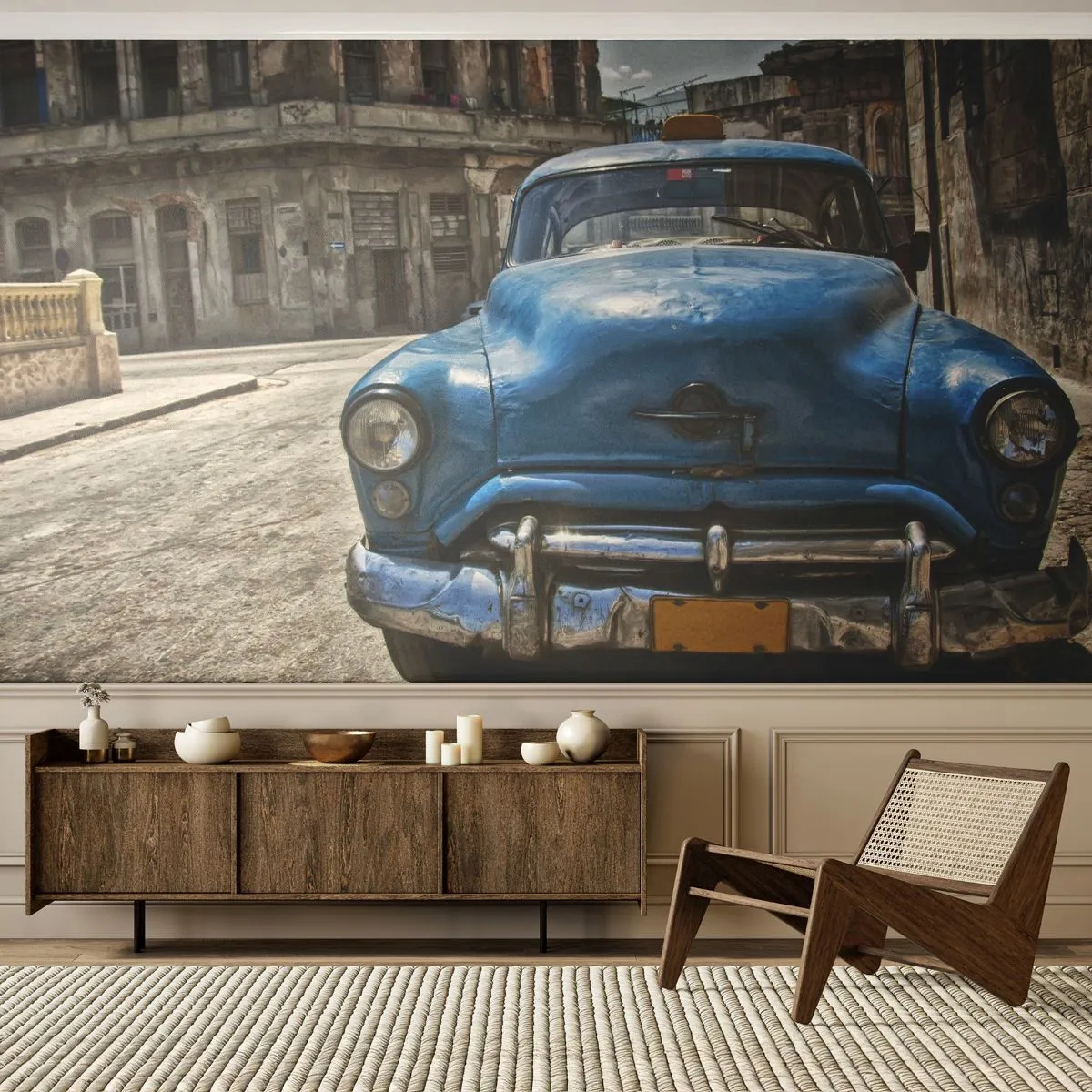 Fotomurali Premium Canvas - Antico è bello - Settore automobilistico, Auto, Taxi - 450x315 cm