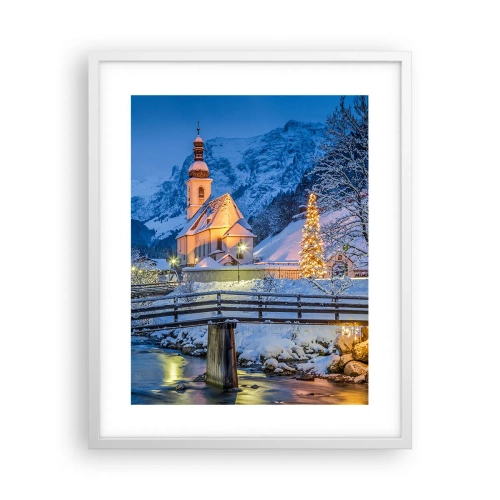 Poster in cornice bianca - Lo spirito di Natale - 40x50 cm