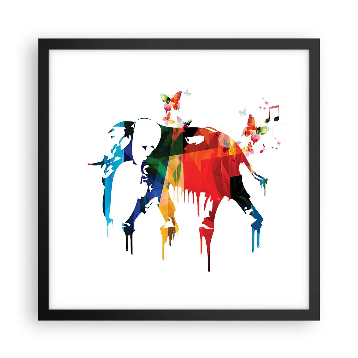 Poster in cornice nera - Ognuno può ballare - 40x40 cm