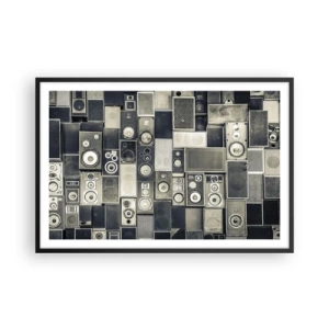 Poster in cornice nera - Armonia di suoni - 91x61 cm