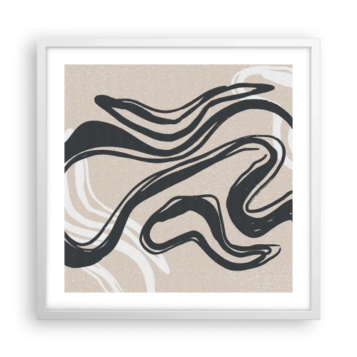 Poster in cornice bianca - Espressione moltiplicata - 50x50 cm