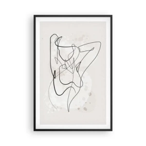 Poster in cornice nera - L'arte della seduzione - 61x91 cm