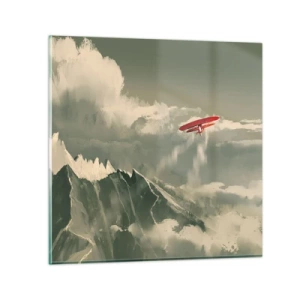 Quadro su vetro - Pioniere senza paura - 30x30 cm