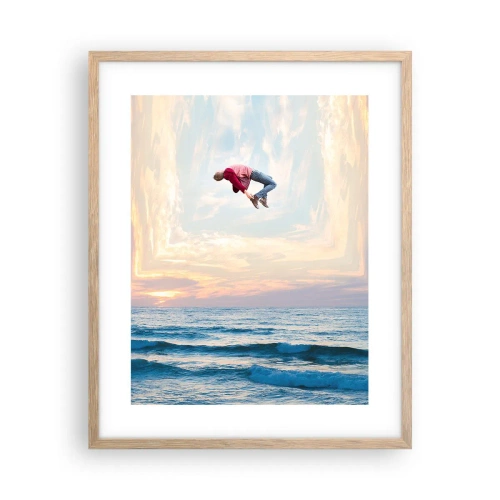 Poster in cornice rovere chiaro - In un'altra dimensione - 40x50 cm