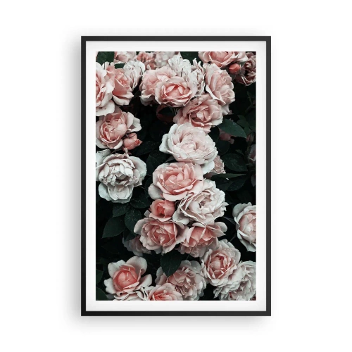 Poster in cornice nera - Composizione di rose - 61x91 cm