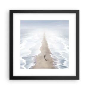 Poster in cornice nera - Un futuro luminoso - 30x30 cm