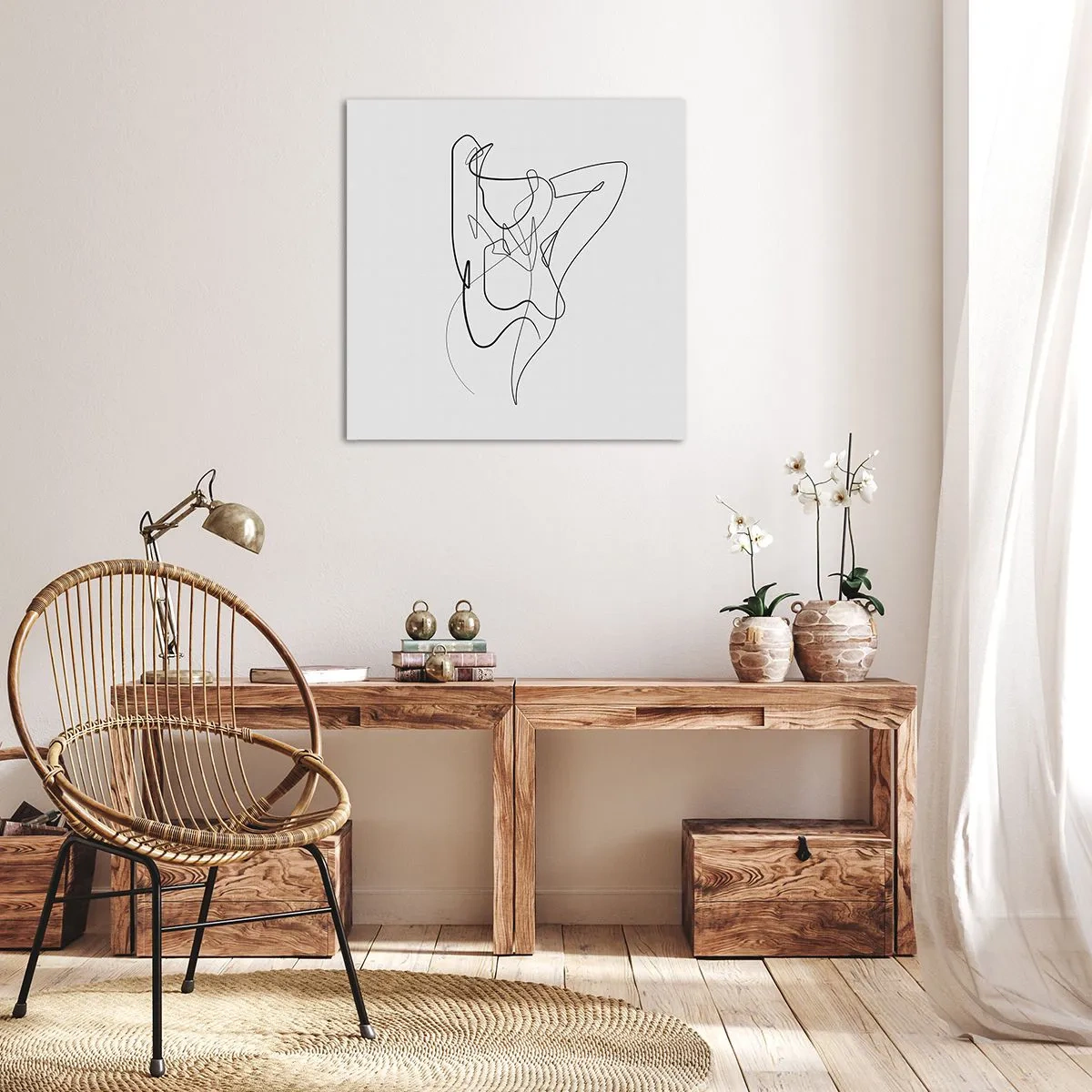 Quadro su tela - Stampe su Tela - Davvero, come sei... - 70x70 cm