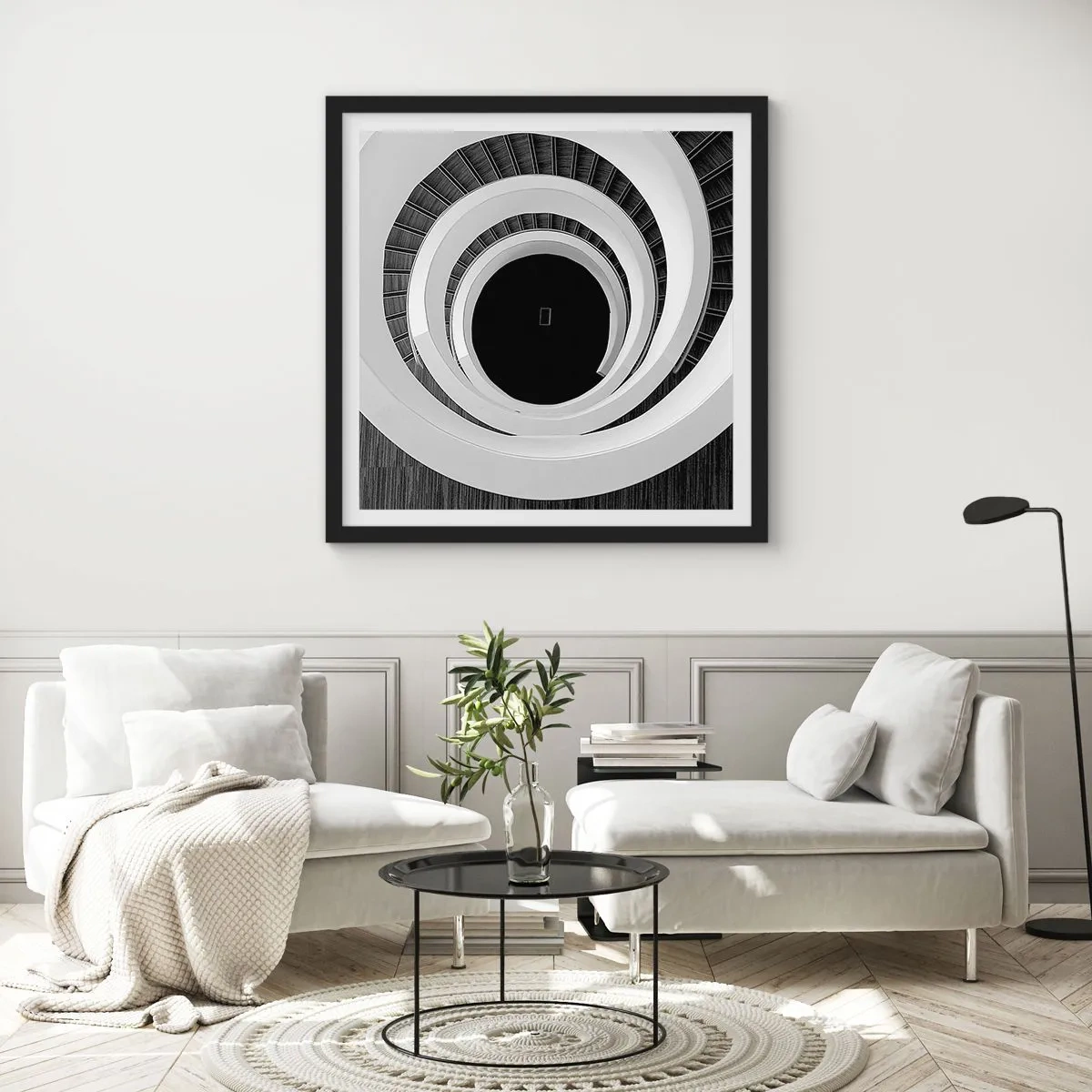 Poster in cornice nera - Verso l'essenza delle cose - 30x30 cm