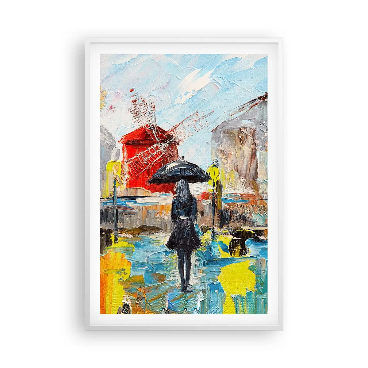 Poster in cornice bianca - Leggende di Parigi - 61x91 cm